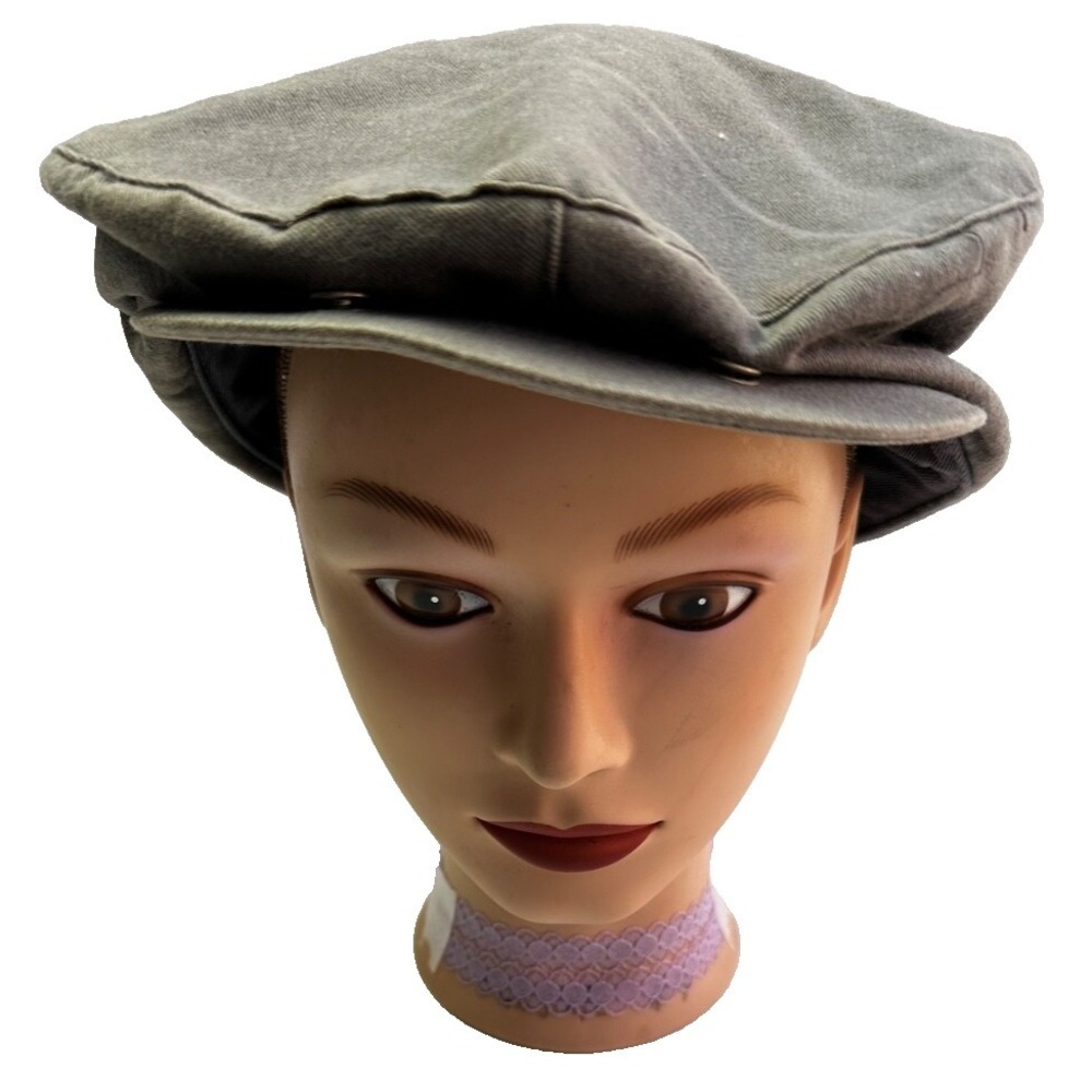 Walt Disney World Millennium 2000 Roots Cabbie Hat Y2K Green Turn-of-the-century
